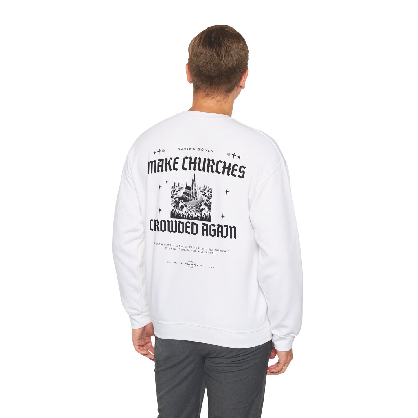 Make Churches Crowded Again Crewneck